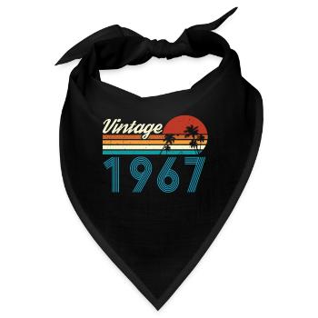 Vintage 1967 Vintage Geburtstag Retro Vintage - Bandana - Schwarz - Vorne