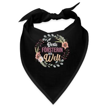 Waldarbeiter Holzfäller Waldarbeit Förster - Bandana - Schwarz - Vorne