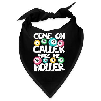COME ON CALLER MAKE ME HOLLER - Bandana - Schwarz - Vorne