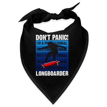 Lonagboarding Ich Bin Longboarder - Bandana - Schwarz - Vorne