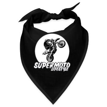 Supermoto / Supermotard / Supermoto Wheelie Biker - Bandana - Schwarz - Vorne