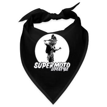 Supermoto / Supermotard / Supermoto Wheelie Biker - Bandana - Schwarz - Vorne