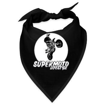 Supermoto / Supermotard / Supermoto Wheelie Biker - Bandana - Schwarz - Vorne