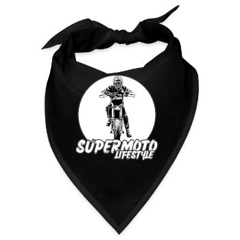 Supermoto / Supermotard / Supermoto Wheelie Biker - Bandana - Schwarz - Vorne