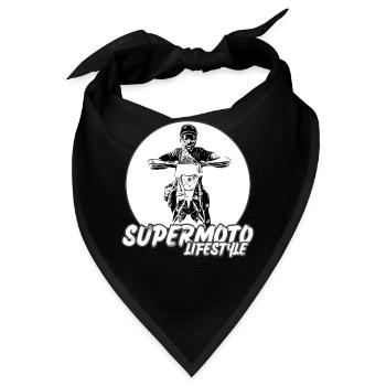 Supermoto / Supermotard / Supermoto Wheelie Biker - Bandana - Schwarz - Vorne