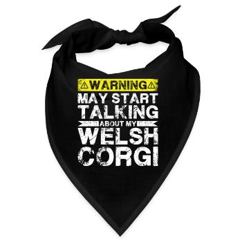 Apropos Walisischer Corgi - Bandana - Schwarz - Vorne