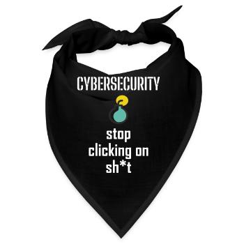 Cybersecurity - IT-Sicherheit Informatiker - Bandana - Schwarz - Vorne