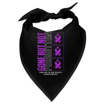 Drug Overdose Awareness Shirt, Gone, aber nicht - Bandana - Schwarz - Vorne