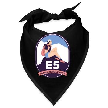 E5 - Alpine Crossing - Bandana - Schwarz - Vorne