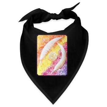 EngelFedern der Seele - Sonja Ariel von Staden - Bandana - Schwarz - Vorne