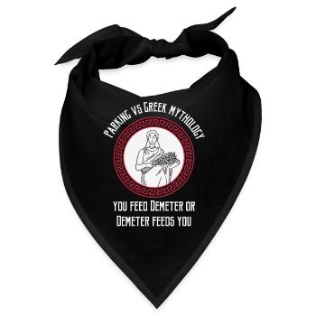 Antike Griechische Mythologie und Griechischer - Bandana - Schwarz - Vorne