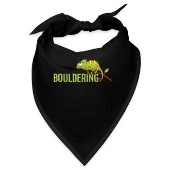 Bouldern, Klettern Freiklettern Kletterhalle - Bandana - Schwarz - Vorne