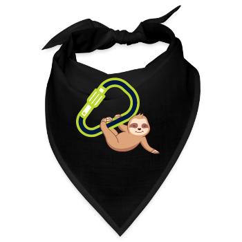 Bouldern, Klettern Freiklettern Kletterhalle - Bandana - Schwarz - Vorne