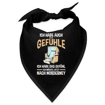 Nordsee Norderney - Bandana - Schwarz - Vorne