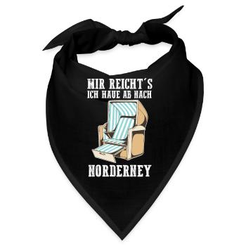 Nordsee Norderney - Bandana - Schwarz - Vorne
