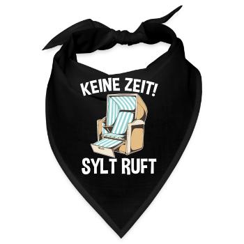 Nordsee Sylt - Bandana - Schwarz - Vorne