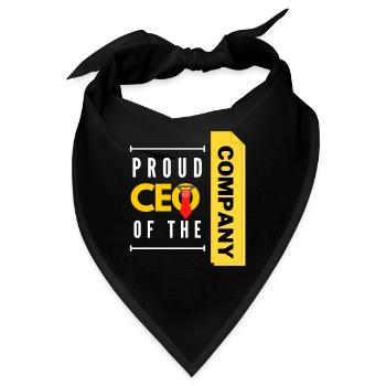 stolzer CEO meines Unternehmens - Bandana - Schwarz - Vorne