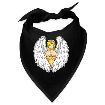Schutzengel - Bandana - Schwarz - Vorne