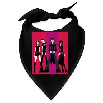 Gothic Business Casual Goth Clique Freunde - Bandana - Schwarz - Vorne