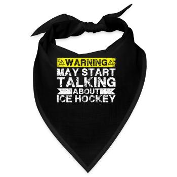 Apropos Eishockey - Bandana - Schwarz - Vorne