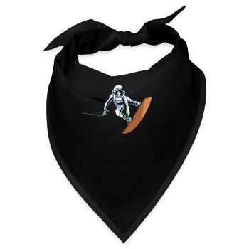 Wakeboard Wakeboarder Astronaut - Bandana - Schwarz - Vorne