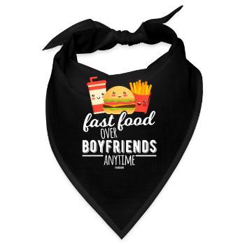 Fast Food für Mädchen - Bandana - Schwarz - Vorne