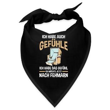 Ostsee Fehmarn - Bandana - Schwarz - Vorne