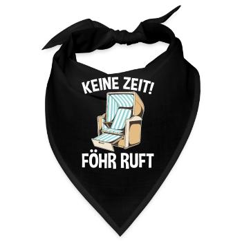 Nordsee Föhr - Bandana - Schwarz - Vorne