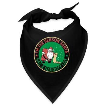 I'm The Reason Santa Has A Naughty List - Bandana - Schwarz - Vorne