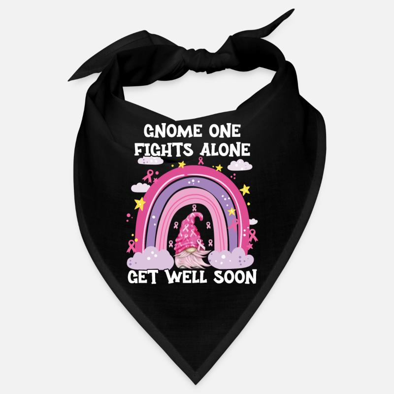 Gnome One Fights Alone Brustkrebs Bandana