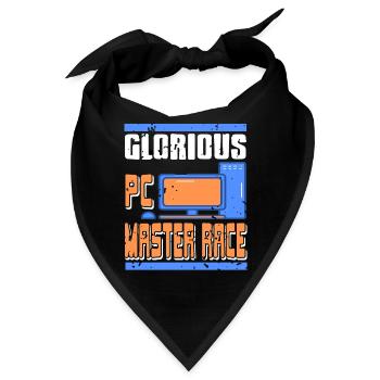 Glorious PC Master Race Retro Vintage T-Shirt - Bandana - Schwarz - Vorne