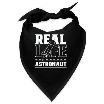 Real Life Astronaut Astronomie Weltraum Rakete - Bandana - Schwarz - Vorne