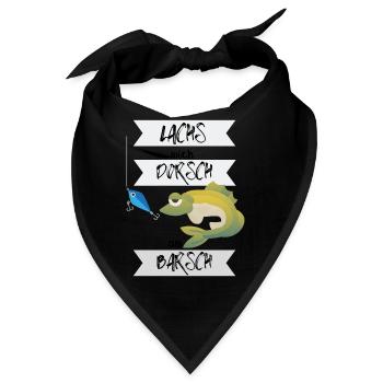 Angler Lachs mich Dorsch am Barsch - Bandana - Schwarz - Vorne