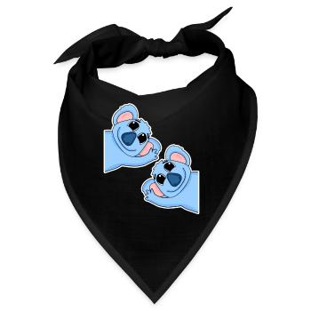 Koala Koalas - Bandana - Schwarz - Vorne