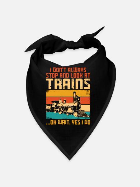 Conducteur de train à vapeur Trainspotting - Bandana - noir - Devant