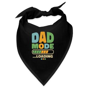 Dad - dad mode … loading - Bandana - Schwarz - Vorne