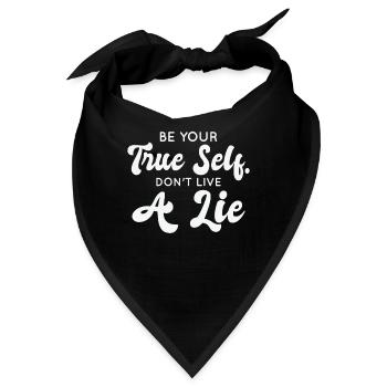 Positivität Ermutigung Menschen Inspirierend - Bandana - Schwarz - Vorne