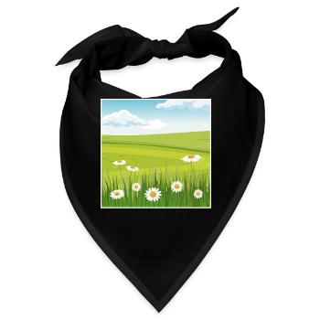 Bloomcore Flower - Bandana - Schwarz - Vorne
