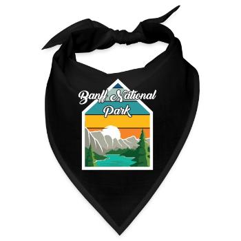 Banff Nationalpark Kanada Alberta Natur Camping Be - Bandana - Schwarz - Vorne