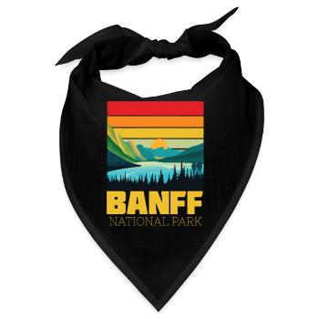 Banff-Alberta-Kanada-Nationalpark Lake Louise - Bandana - Schwarz - Vorne