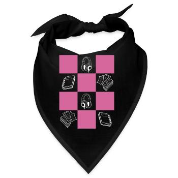 Downtown Girl Aesthetic Danish Pastel Coquette - Bandana - Schwarz - Vorne