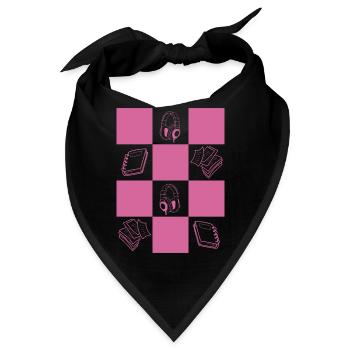 Downtown Girl Aesthetic Danish Pastel Coquette - Bandana - Schwarz - Vorne