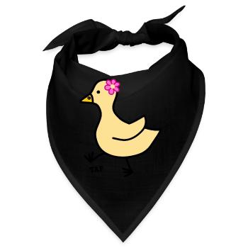 tip tap kleine Ente - Bandana - Schwarz - Vorne