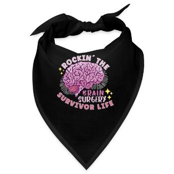 Brain Surgery Joke Brain Surgery Awareness Gift - Bandana - Schwarz - Vorne