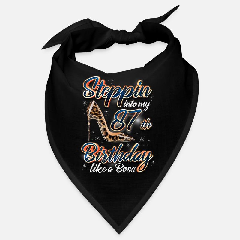 Steppin Into My 87th Birthday 87. Geburtstags Bandana