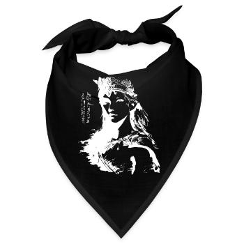 Geister girl Prinzessin Kriegerin - Bandana - Schwarz - Vorne