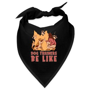 Hundetrainer Hundetrainer - Bandana - Schwarz - Vorne