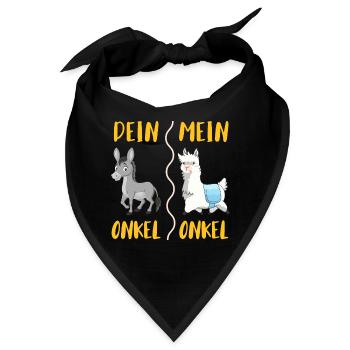 Dein Onkel mein Onkel - Bandana - Schwarz - Vorne