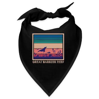 Korallenriff Australien Great Barrier Reef Tauchen - Bandana - Schwarz - Vorne