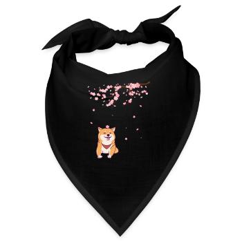 Shiba Inu - Bandana - Schwarz - Vorne